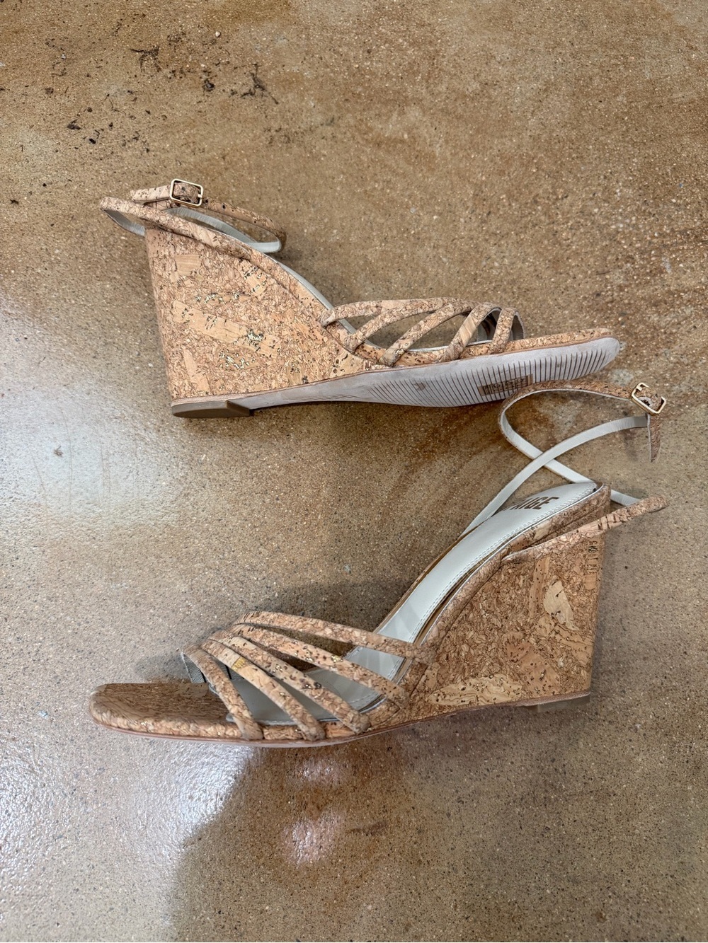 PAIGE Shelby Cork Wedge Sandals Size 10 NWOT Strappy Resort Summer - Picture 3 of 6